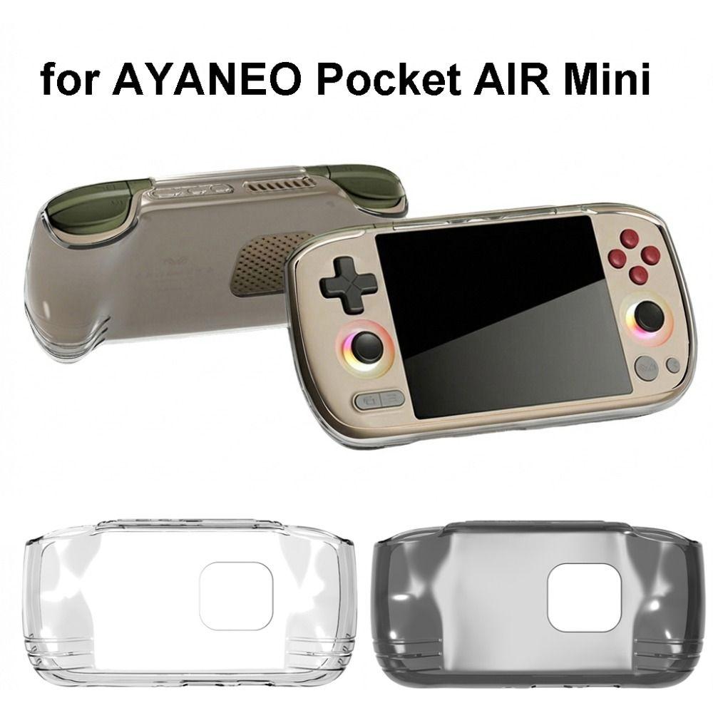 Transparent Handheld Game Console Case TPU Shockproof Protective Cover Ergonomic Anti Slip Host Shell for AYANEO Pocket AIR Mini