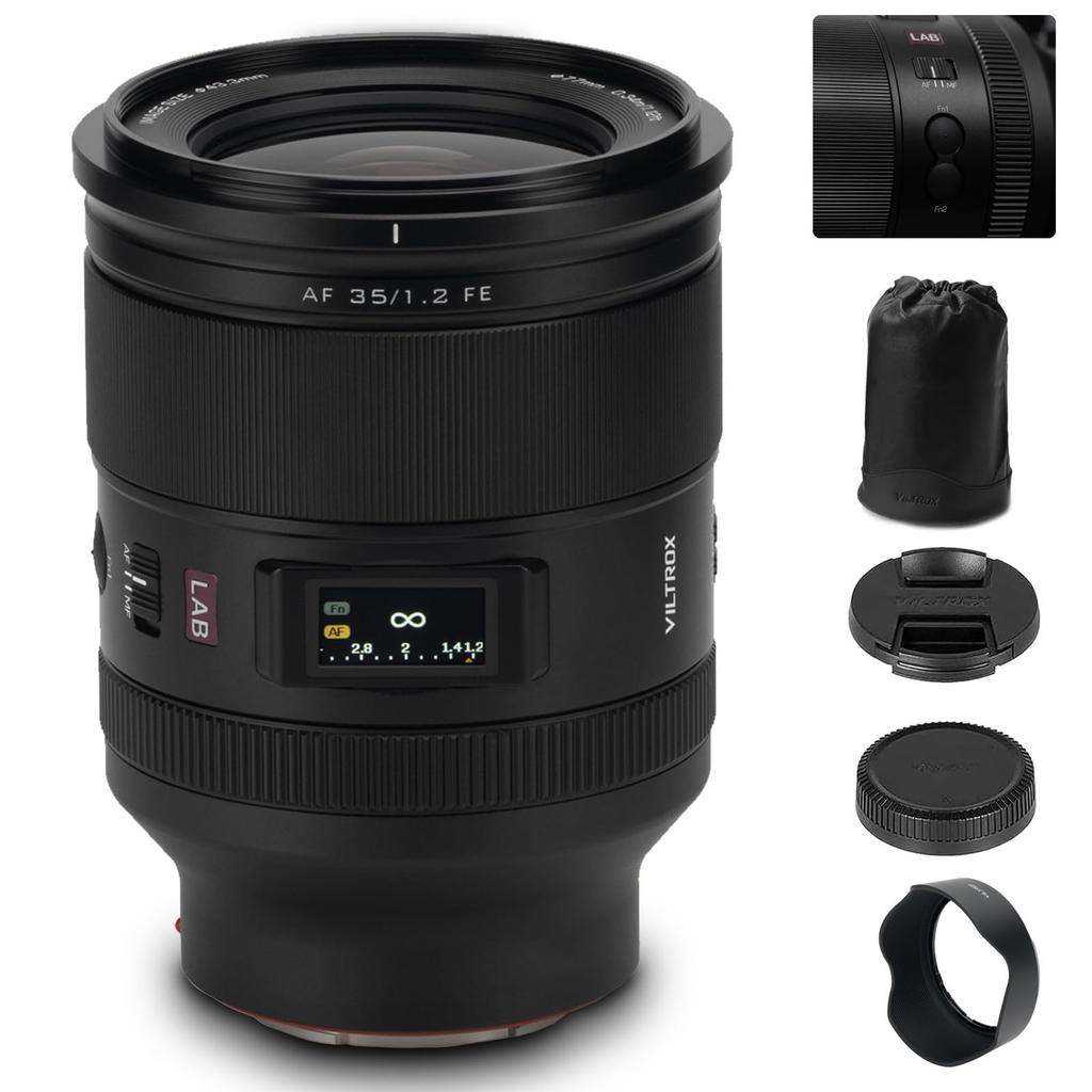 VILTROX 35mm LAB FE Full Frame Lens for Sony AF 35mm FE Autofocus Prime Lens for Sony E Mount A7SIII A7III A7RIII A7IV A7RIV A9 A1 FX3 A7RV ZVE1 A7CR