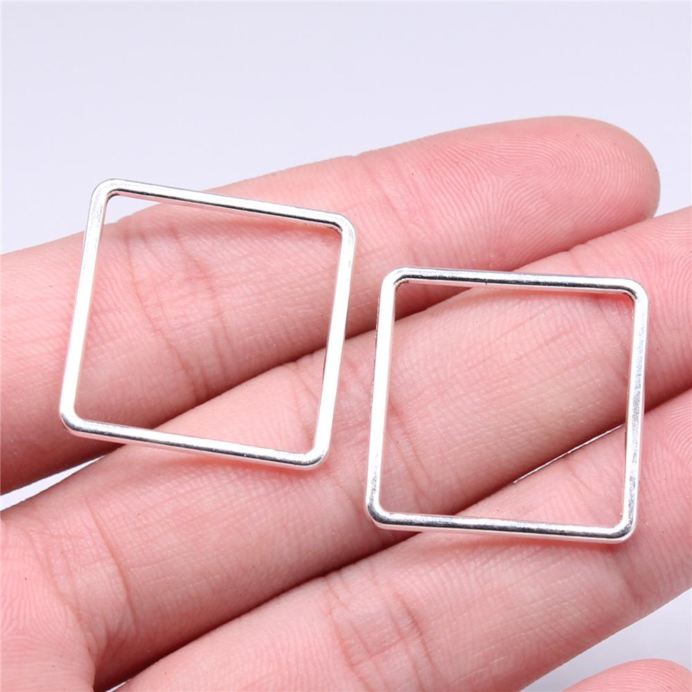 40 Stück Geometrische Form Runde Kreise Ovale Quadrate Dreiecke Anhänger DIY Handgemacht Basteln Ohrring Halskette Herstellung Zubehör