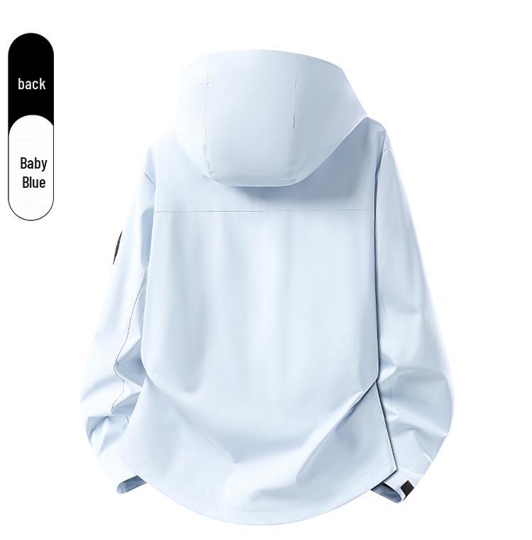 Unisex Waterproof Windproof 3-in-1 Outdoor Mountaineering Jacket with Detachable Layers and Custom Logo Option.