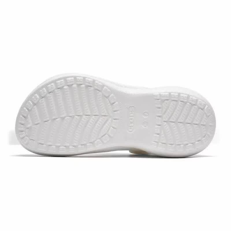 Crocs Zoccoli Bae Shining Balenottera Piccola Semplici Comodi Zoccoli Donna gesso 207261-0WV
