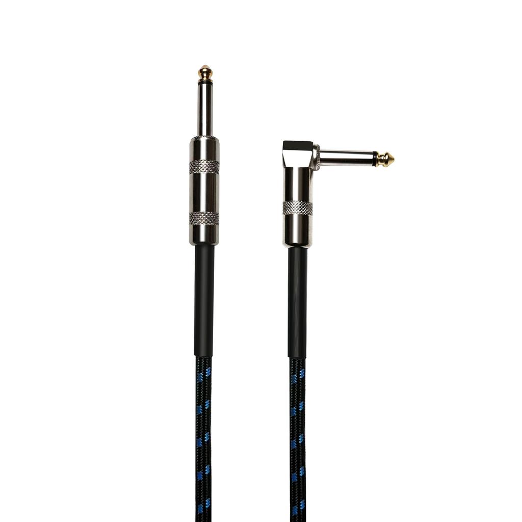 Guitar Shield Guitar Cable 1.5M S-L 6.35mm Plug Copper Mesh Noise Cancellation Heavy Duty Nylon Not Easy To Disconnect For Musical Instruments Shield