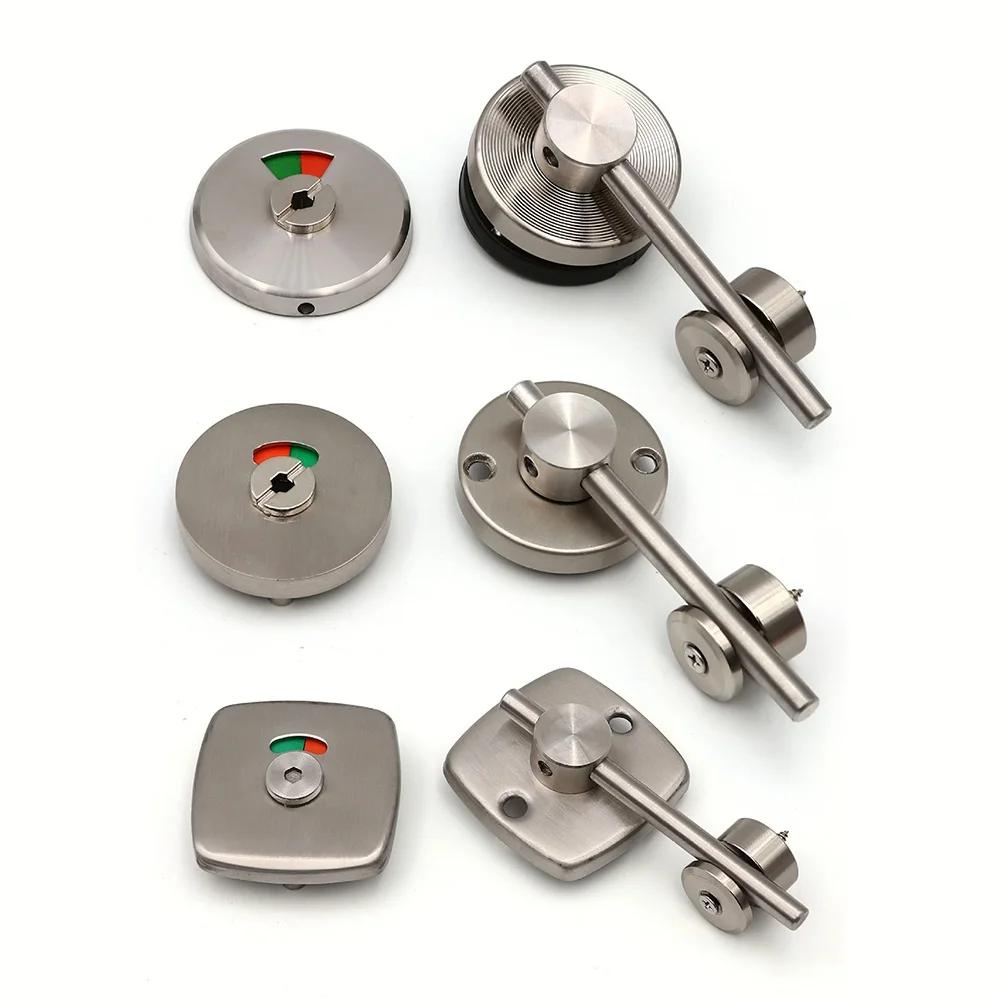 Buckle Bathroom Partition Door Buckle Toilet Package Round Rod Toilet Indicator Lock Bathroom Partition Door Buckle