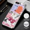 Polka Dot Cherry Print Case For Samsung Z Flip 8 7 6 5 Luxury Plating Leather Skin Folding Phone Cover For Galaxy Z Flip8 Flip7 Flip6