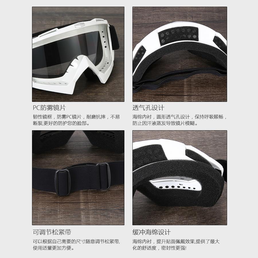 X600Anti-fog Goggles for Cycling, Motorcycle Off-road, Ski Goggles, Windproof, Sandproof, UV Protection