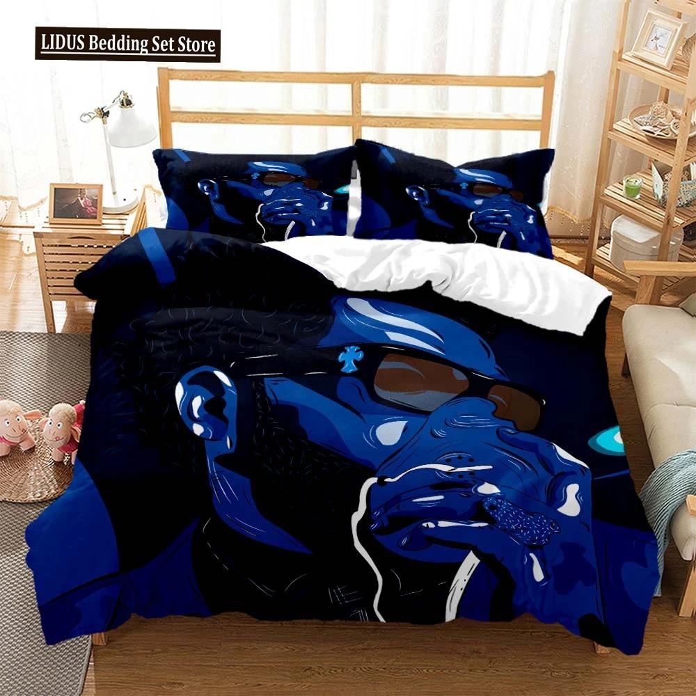 Die Weeknd Mode Popstar 3D Gedruckte Bettwäsche Queen Bettwäsche-Set King-Size Bettwäsche-Set Weiche Bettbezug