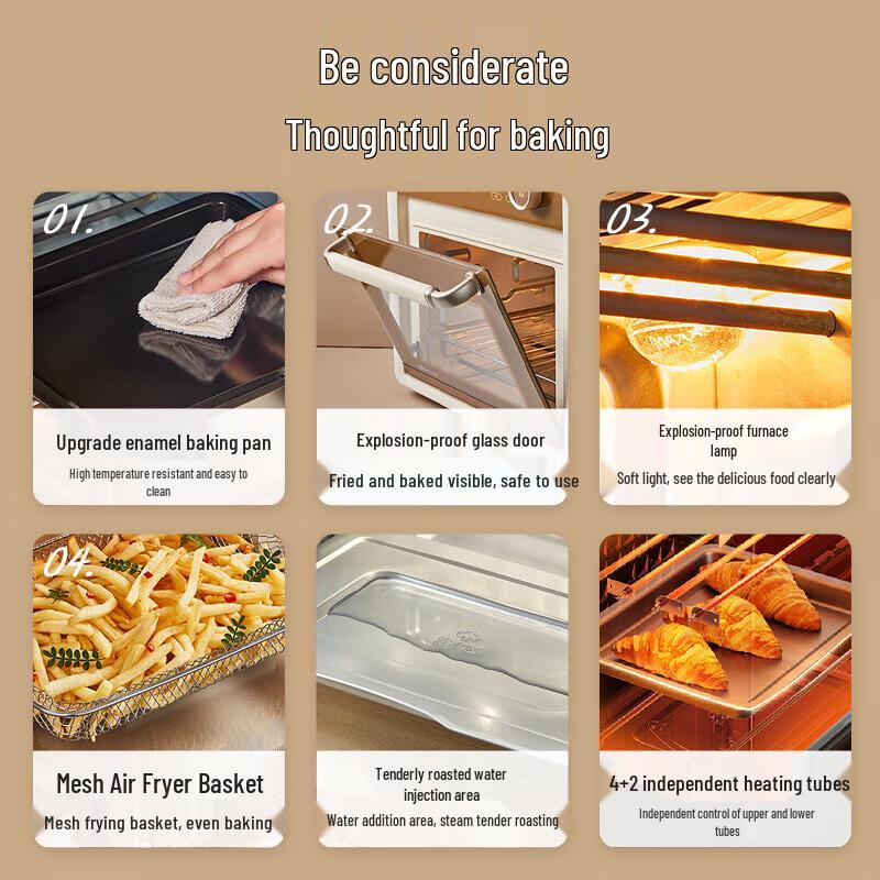 BEAR 18L Multi-function Electric Oven with Air Fryer CN Plug (adapter Included)