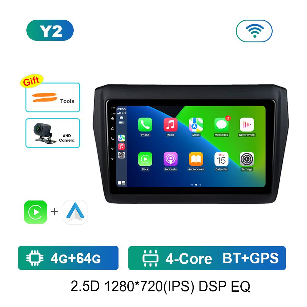 Android Car Radio Multimedia Video Player for Suzuki Swift 2017 2018 - 2019 GPS Navigation Bluetooth 4G WiFi GPS Navigation