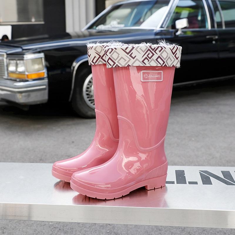 Botas de Lluvia Impermeables y Antideslizantes de Caña Alta para Mujer