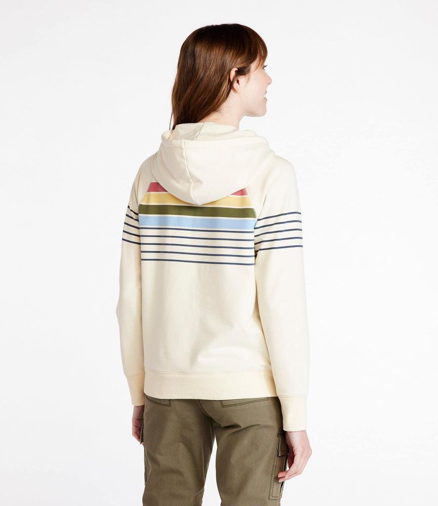 Striped Hoodie Regular US Size Cream Multi Product 1000116578 L.L.Bean Women's 24/7 Sweatshirt, Fit, Small, Stripe, Number