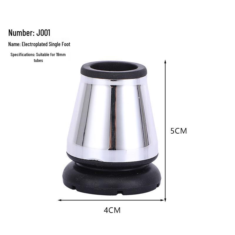 Multi-spec Anti-Slip Rubber Cane Tip for Elderly Walking Sticks - Tripod & Quadruped Foot Covers