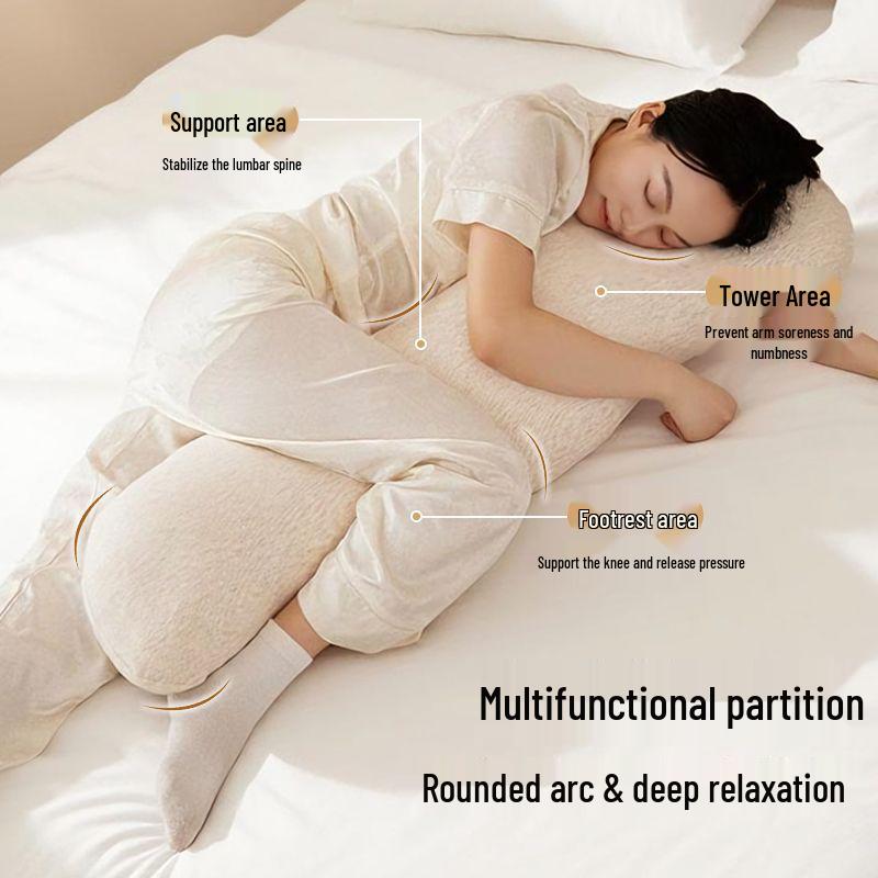 Removable and Washable Backrest Cushion: Versatile Leg-Clamping, Body, Headboard, and Waist Support Pillow