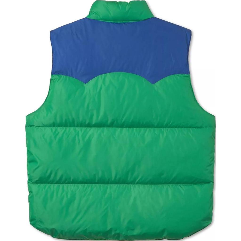 Polo Ralph Lauren Color Block Stand Collar Straight Fit Single Breasted Sleeveless Vest Men Vests Green MNPOOTW1N220160-300