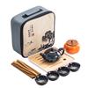 Creative promising future, souvenir gifts, sand gold portable travel tea set, suitable for business and festival gifts