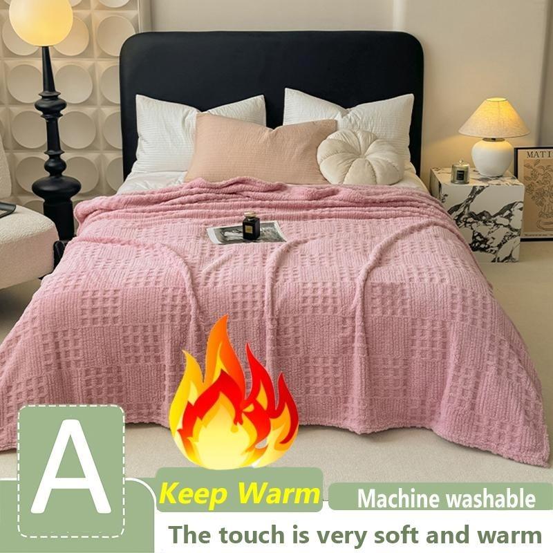 

2025 Осень и Зима Толстое Жаккардовое Одеяло, Мягкое Одеяло для Дивана, Офисное Одеяло для Сна, Одеяло для Кондиционера, Покрывало, Одеяло 70*100cm