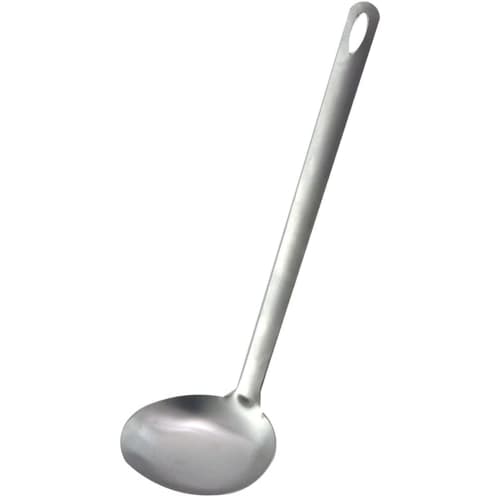 Shimomura Kihan Simple Ladle [Made in Japan] Dishwasher Safe, Seamless, Easy to Clean, Oval Shape, Easy Scooping, 50ml Capacity, 25cm Length, Miso Sou