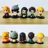 Q Version Demon Slayer Action Figure, Sitting Ghost Doll, Tanjiro, Nidouzi, Inosuke, Zenizu Movie Model Toys, 4-15 pcs, set