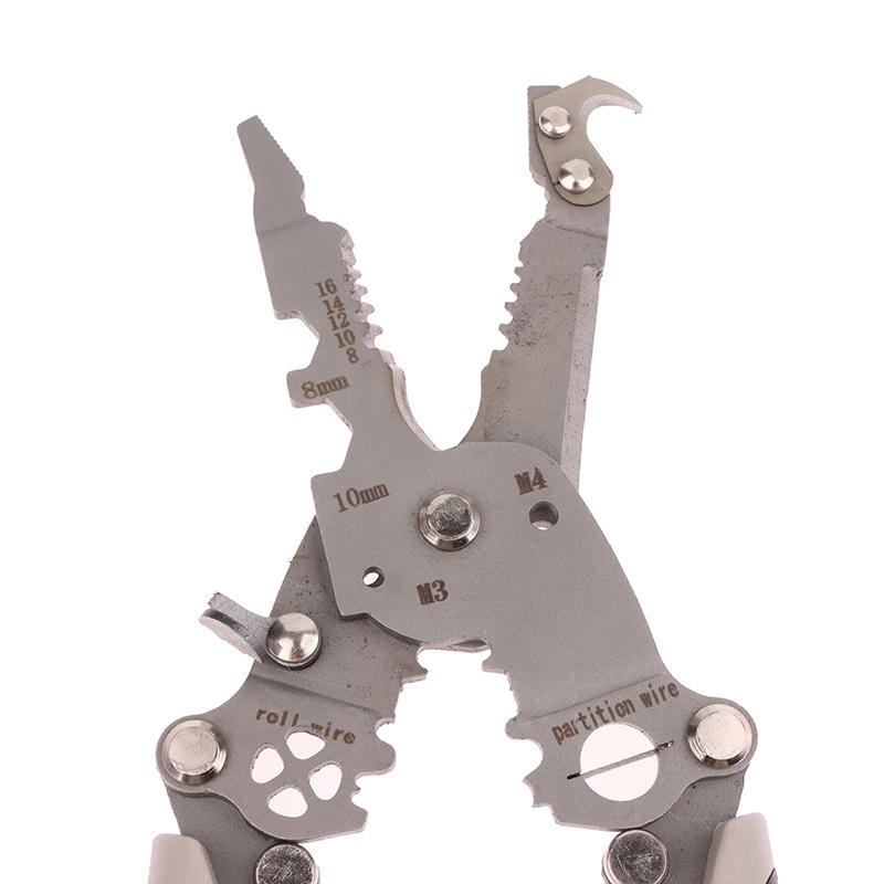 1Pc 18 In 1 Crimper Cable Cutter Pliers Foldable Wire Stripper Upgraded Multifunctional For Wire Stripping Shearing Cutting Tool