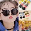 Cute Cat Ear Sunglasses for Girls Boys Vintage Cartoon Animal Sun Protection Outdoor Eye Wear Children Fashion Accessories