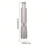 1pc Hand Driven Metal Pepper Grinder/Salt Mill&Muller Portable Thumb Push Aluminium Case Stainless Steel Core
