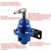 Adjustable Fuel Pressure Regulator Car Vehicle Refitting Fuel Supercharger Aluminum Universal with Gauge Kit