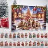 Capybara Advents-Weihnachten 24 Tage 3D Acryl Dekoration Weihnachtsbaum Capybara Ornament 2026 Countdown Kalender für Zuhause Auto Wand