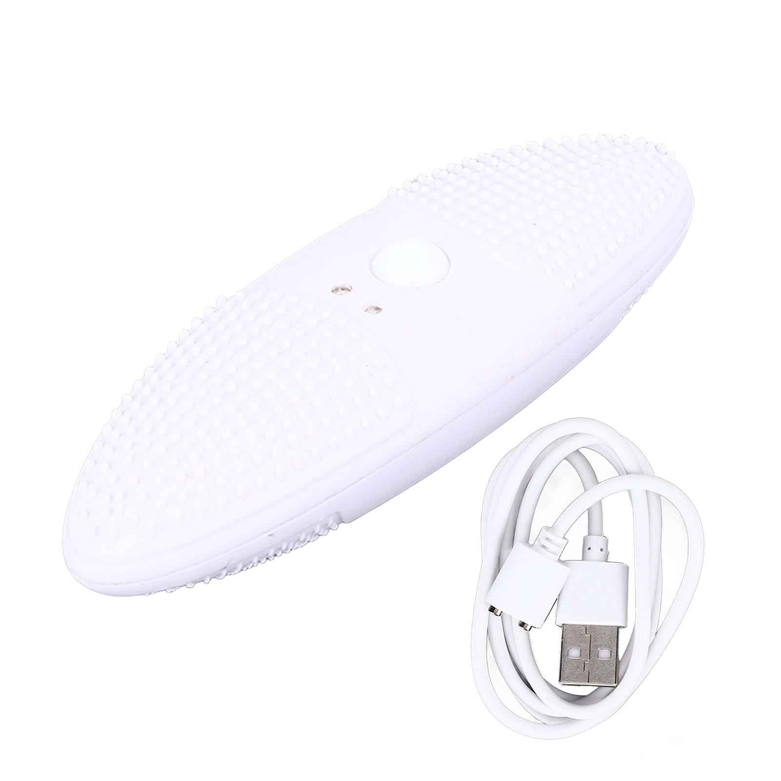 Ультразвуковой скрабер 3 уровня USB-зарядка Высокочастотная вибрация Двойная волновая ультразвуковая овощерезка белый