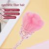 Rose Crystal Handle Loose Powder Makeup Brush - Beauty Tool for Nail Art, Blush, and Contour