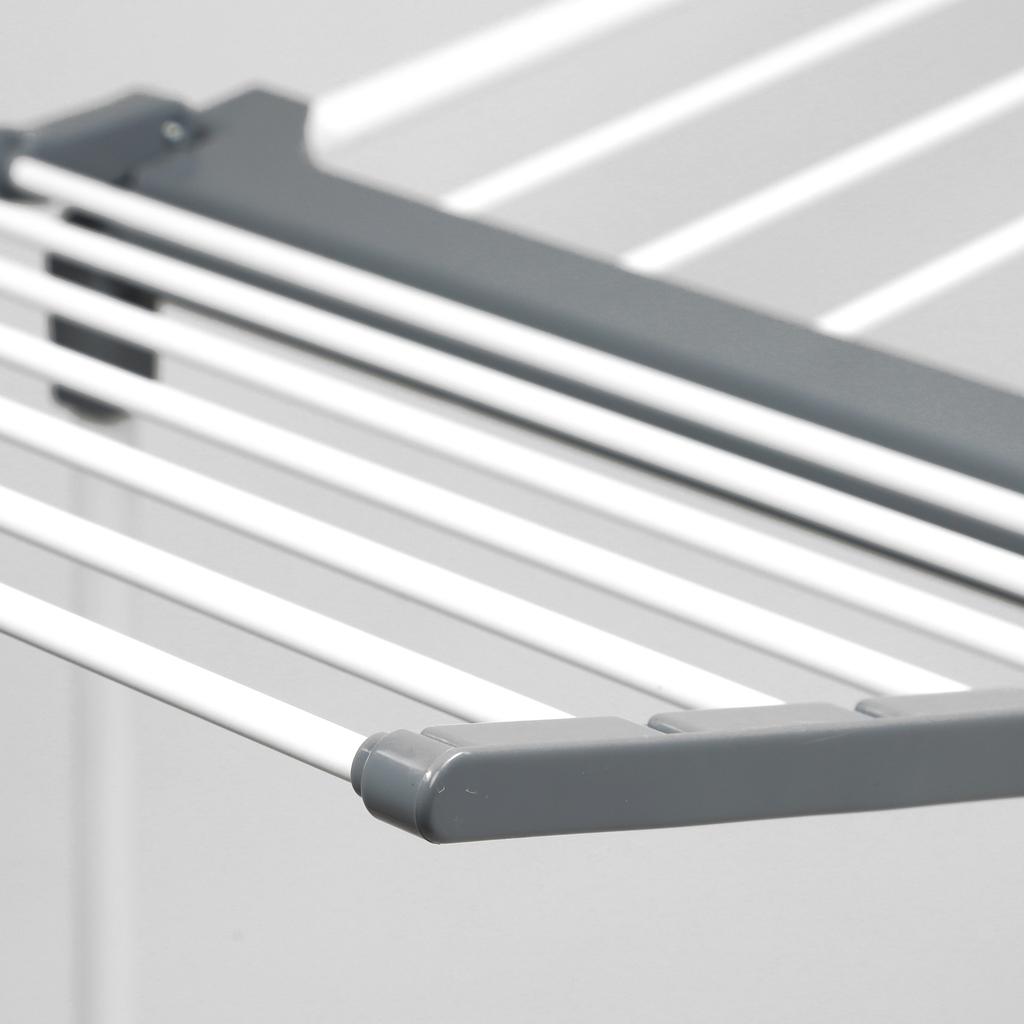 KADAX Suszarka Na Pranie Balkonowa Stojąca Do Ubrań Składana Na Bieliznę