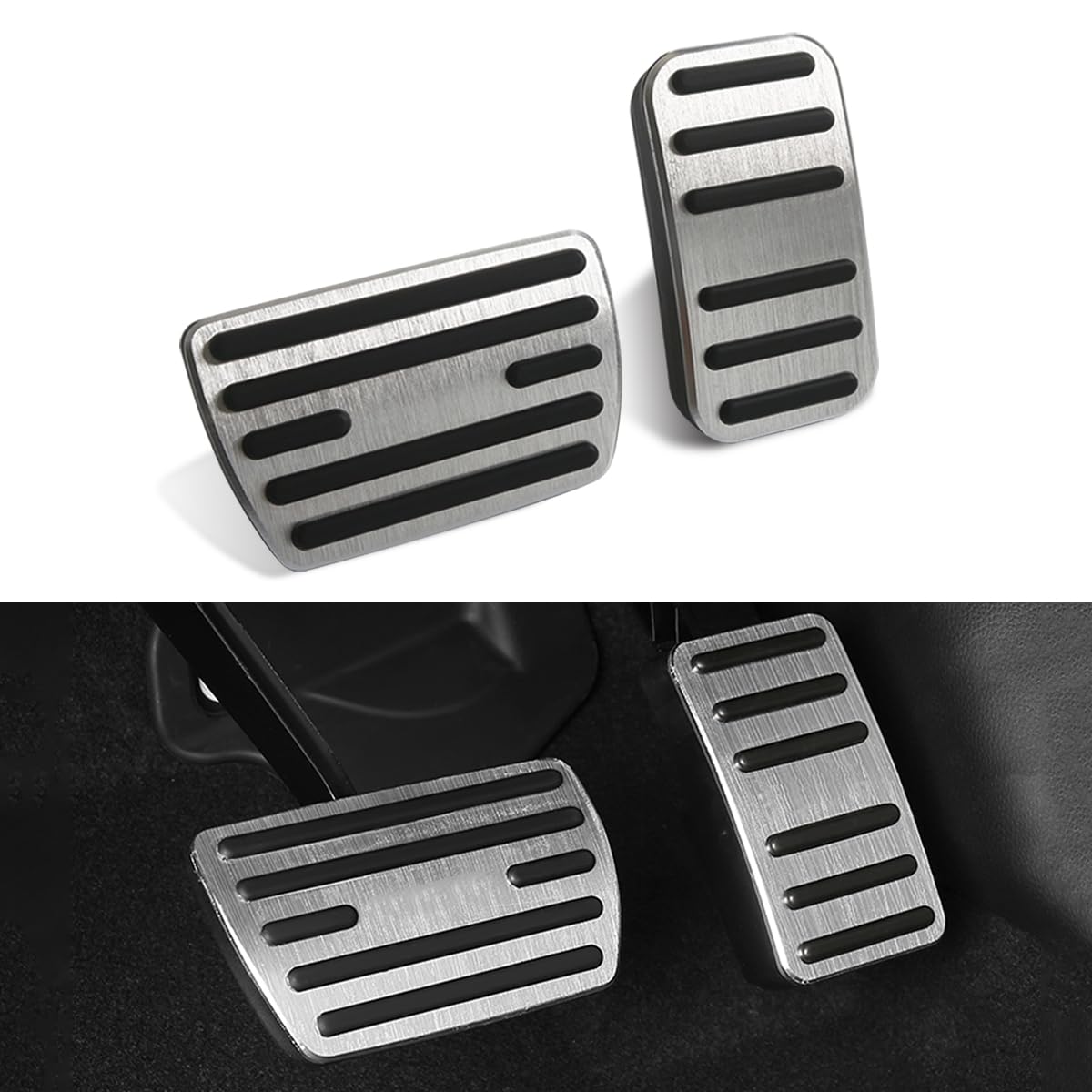 

GZJUNFUGJ Non-Slip Brake Gas Accelerator Foot Pedal Cover Cap Honda Accord Civic 10th/11th CR-V