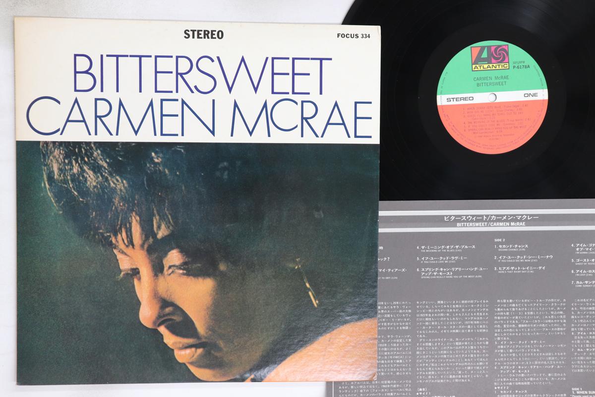

LP Record CARMEN MCRAE - Bittersweet P6178A ATLANTIC 1980 Japan Jazz Used