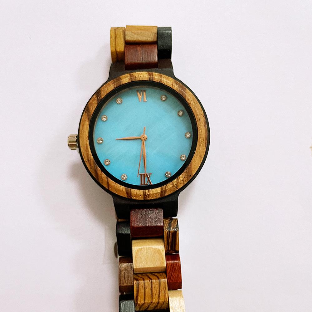 Sports Men'S Watch Wood Set Quartz Watch Calendar Multifunctional Fashion Watch