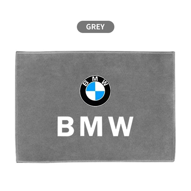 Microfiber Cleaning Suede Car Logo Towel Drying Rag Cloth For BMW 1 3 5 Series X1 X4 X5 X7 G20 G38 F20 F39 F48 E46 E60 E36 E39