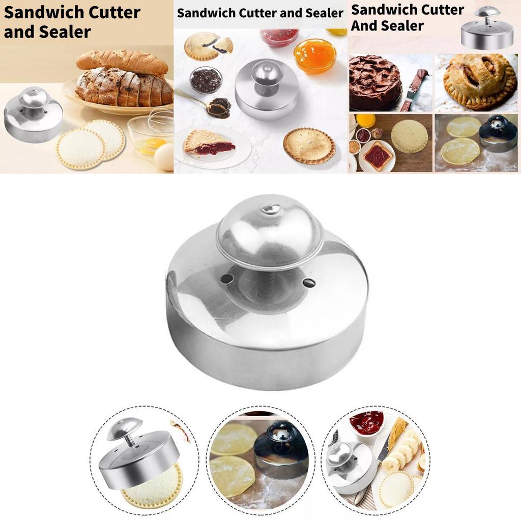 Všestranná kulatá nerezová forma na krájení sendvičů pro pohodlnou přípravu jídla