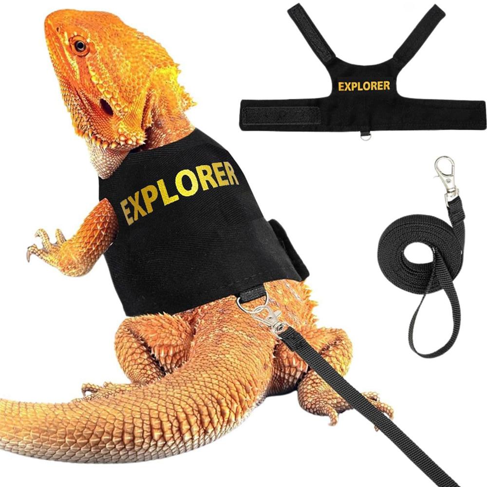 

Adjustable Reptile Lizard Leash Harness for Walking Outdoor