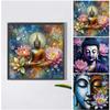 Buddha 5D DIY Full Drill Round Diamond Painting Kit for Home Wall Decor