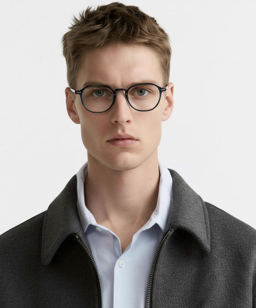 Lingkeonpeuleim Nm-143 Pure Titanium Eyeglass Frame Tortoise