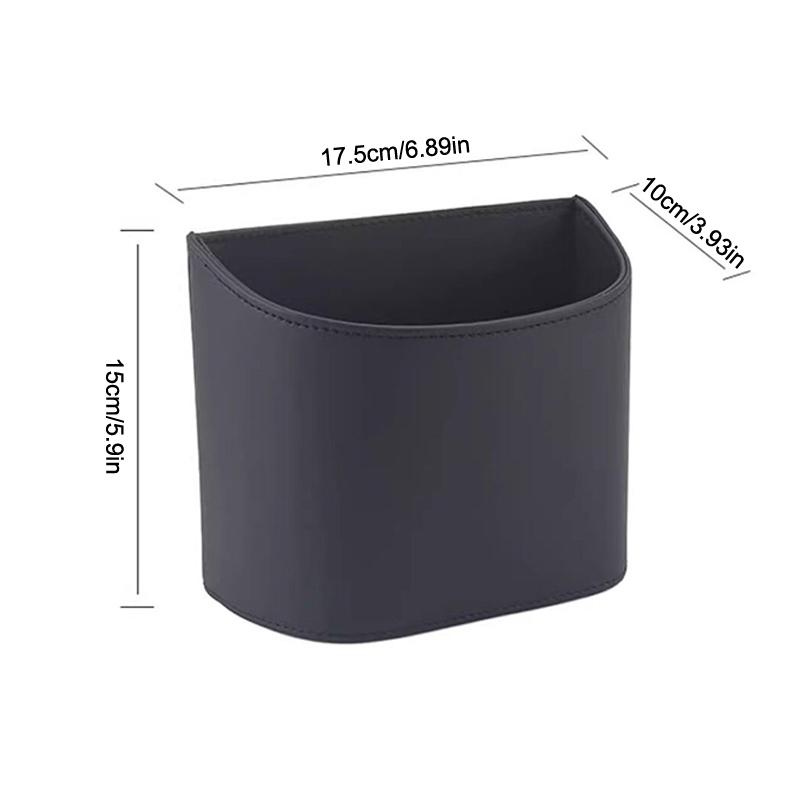 Leather Car Seat Back Storage Box Versatile Organizer MultiFunctional Bag for Car Interior Storage Road Trips