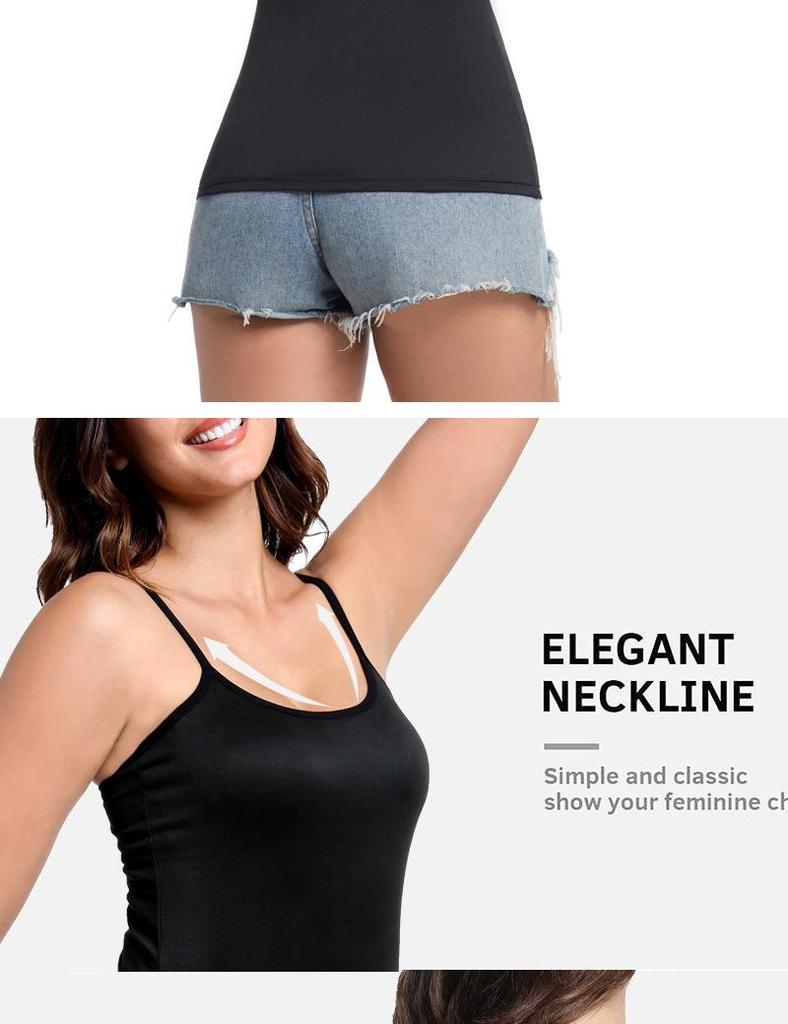 Women's Modal Camisole One-Piece Base Layer Long Top