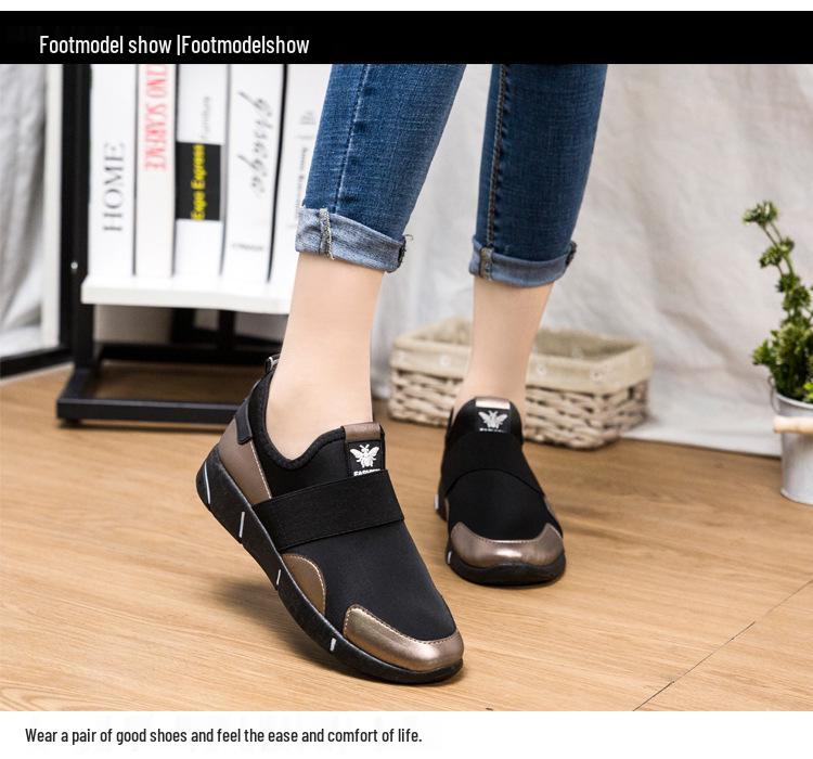 2024 Spring Women's Casual Slip-On Flat Shoes: Outdoor Sporty Dad Style