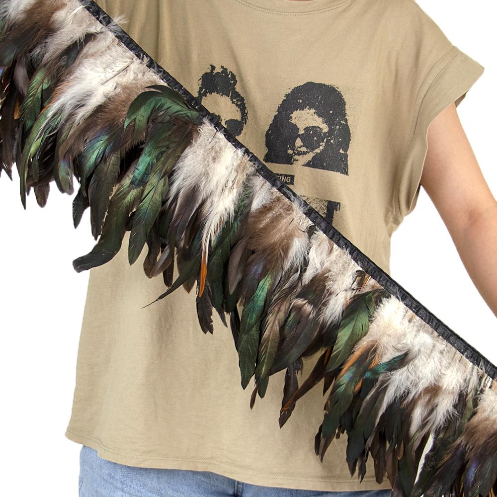 2Meter Black Rooster Tail Feathers Trim 10-12Inches Pheasant Feather Fringe Ribbon Dancers Supplies Carnival Coque Plumas