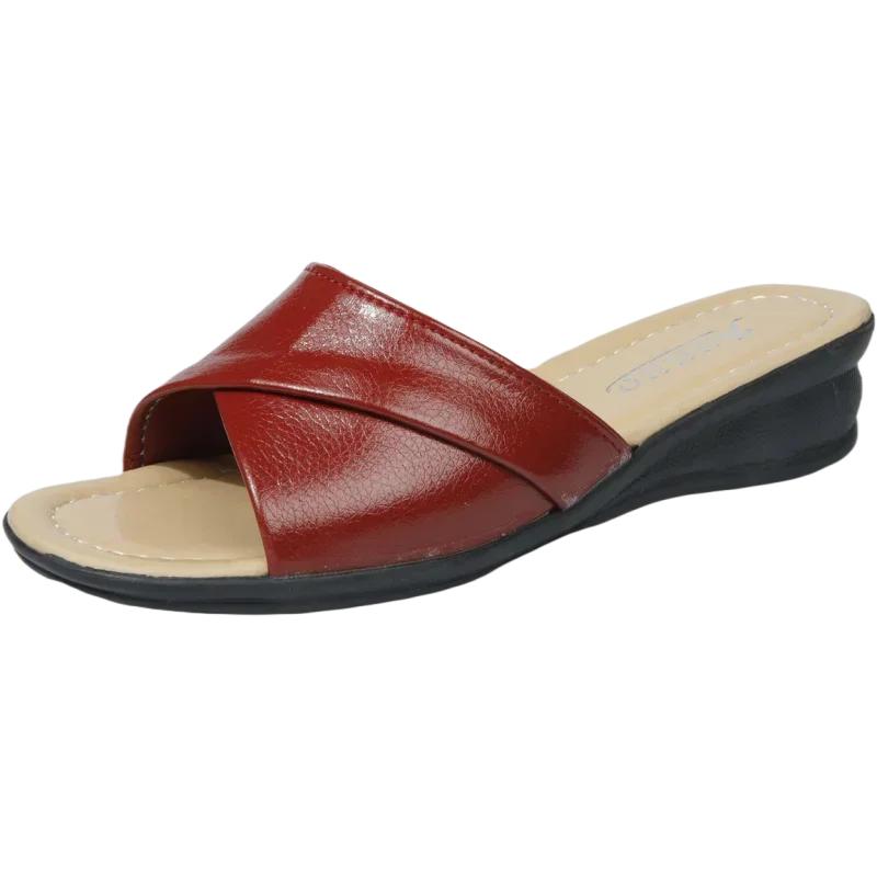 

Жіночі Жіночі повсякденні туфлі на платформі Низькі та елегантні літо 2024 нова танкетка зручні 42 вина червоного кольору