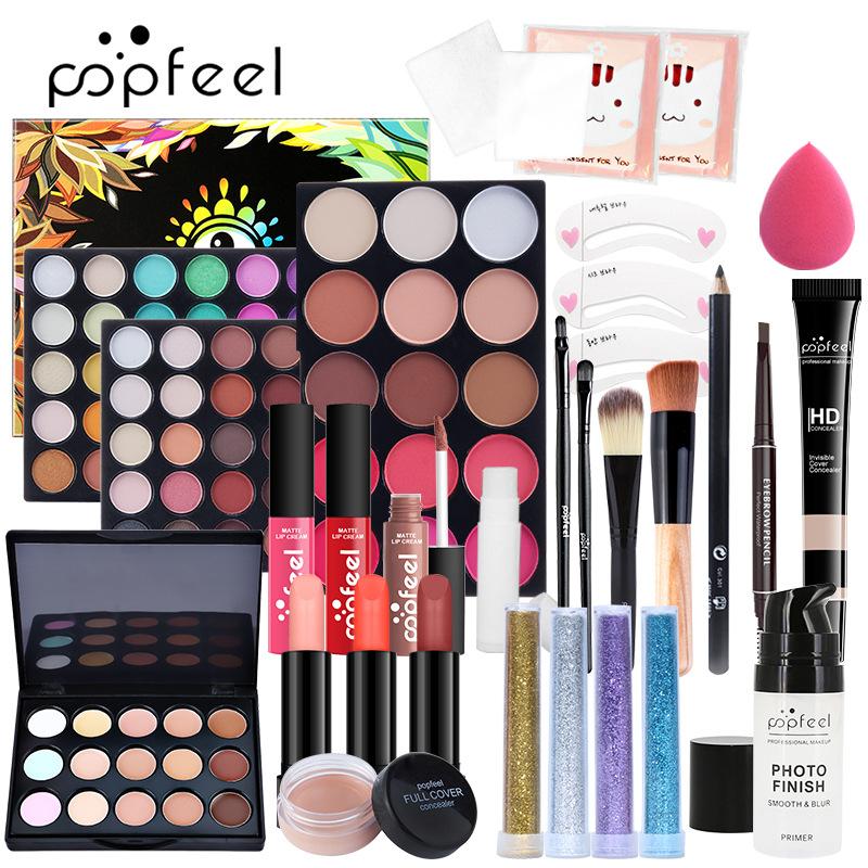 

POPFEEL Net Red Set Cosmetics Makeup Полный набор студенческой косметики