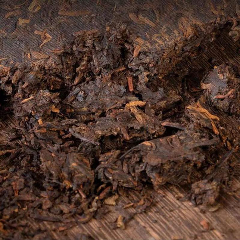 357 г Лаобаньчжан Пуэр выдержанный чайный блин Юньнань Мэнхай Пуэр заваренный черный чай — фото 7