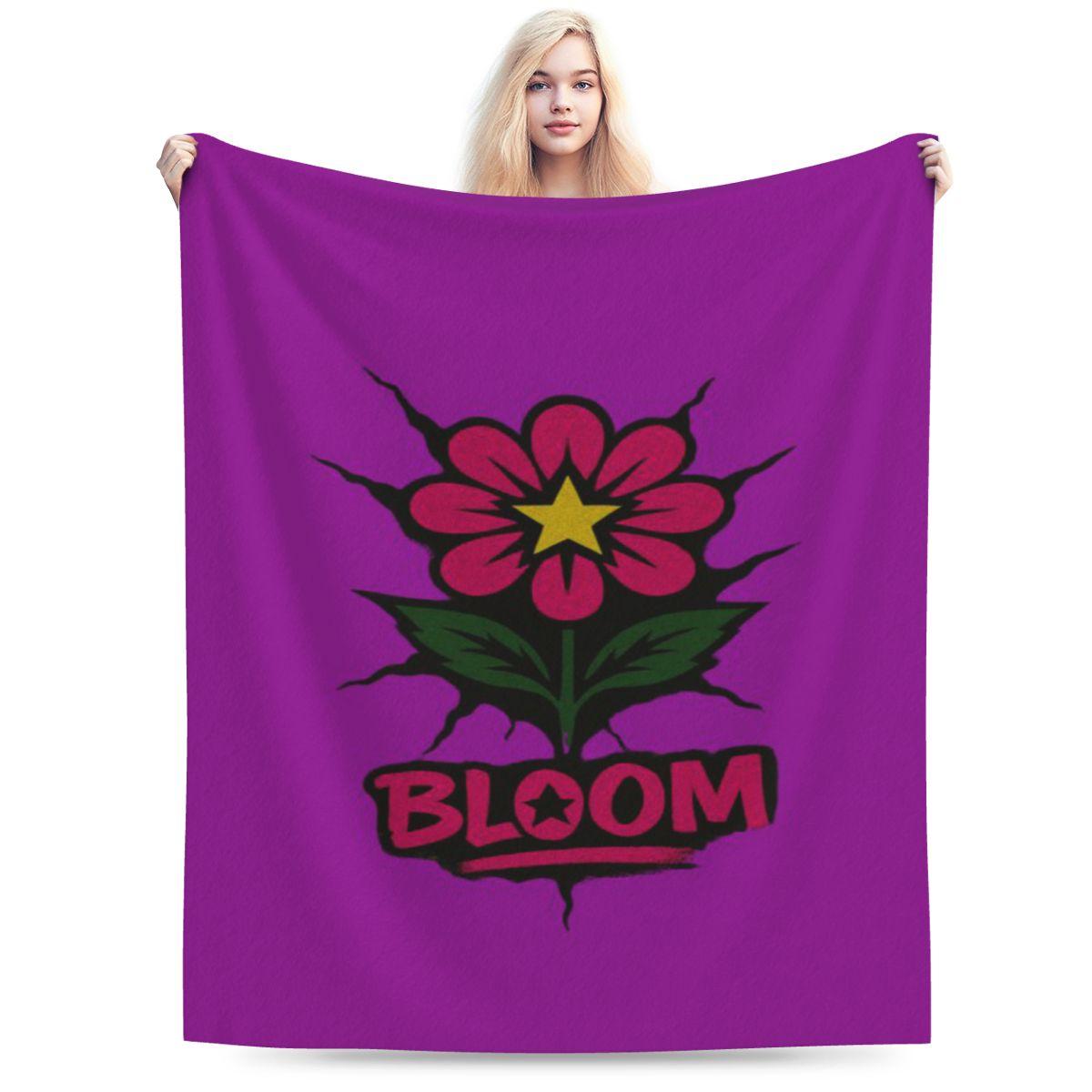 

Bloom The Star That Blooms In Concrete Personalized Comfortable Party An UltraSoft Micro Fleece Blanket 75x100cm 30x40in
