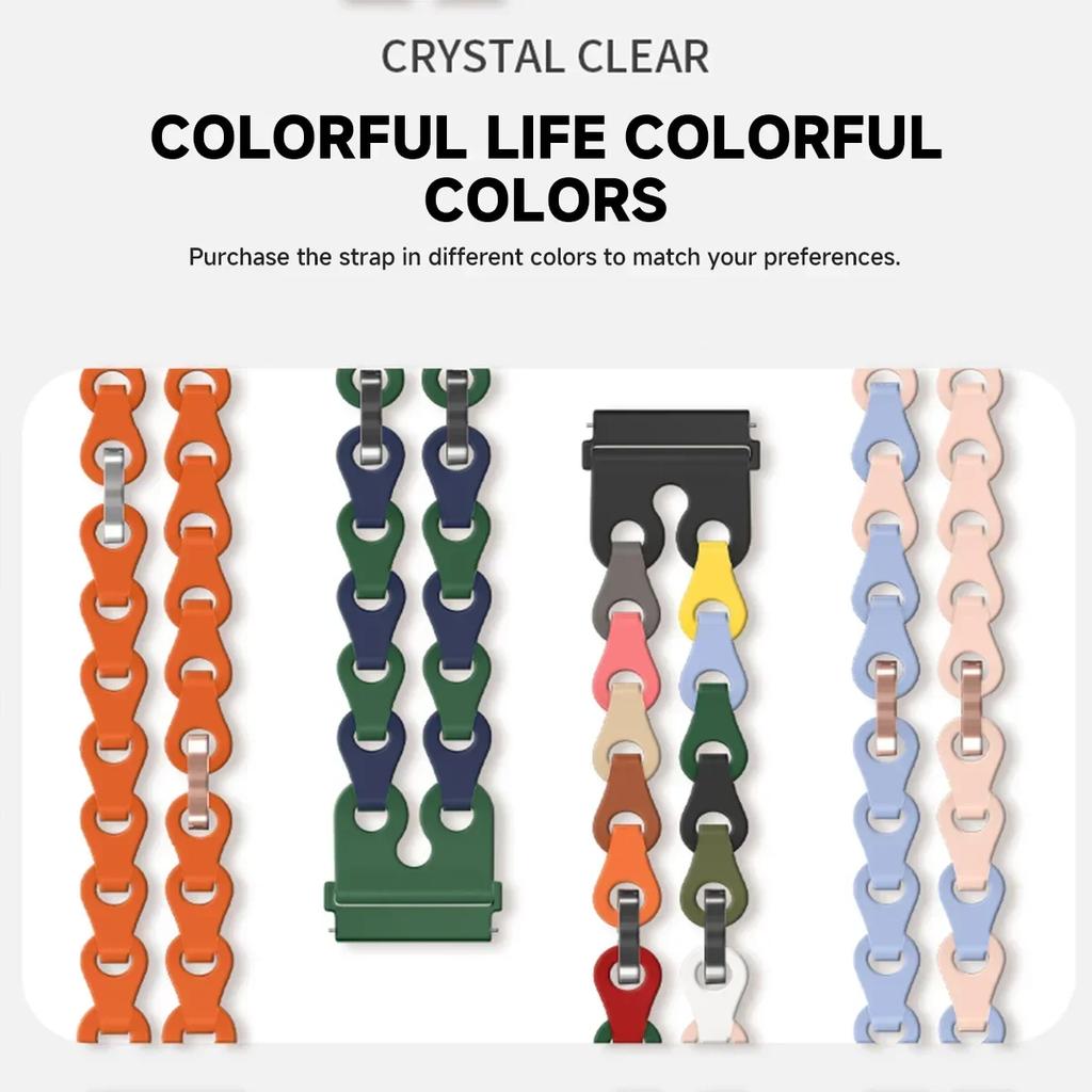 Silicone Chain Strap for Samsung Galaxy Watch 2025/7 Ultra 47mm Wristband Band Bracelet for Galaxy Watch ultra 2025 Watchband