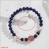 Bohemian Natural Strawberry Crystal & Lapis Lazuli Beaded Bracelet