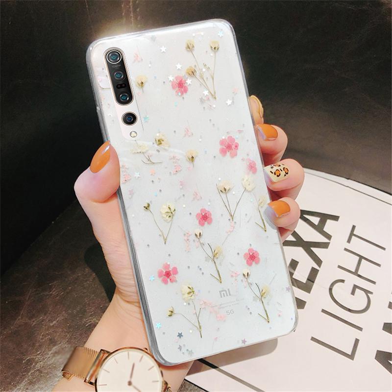 Buy Real Flowers Dried Flowers Soft Tpu Phone Case For Xiaomi Redmi Note 8 7 Pro Mi 10 Clear Back Case At Affordable Prices Free Shipping Real Reviews With Photos Joom