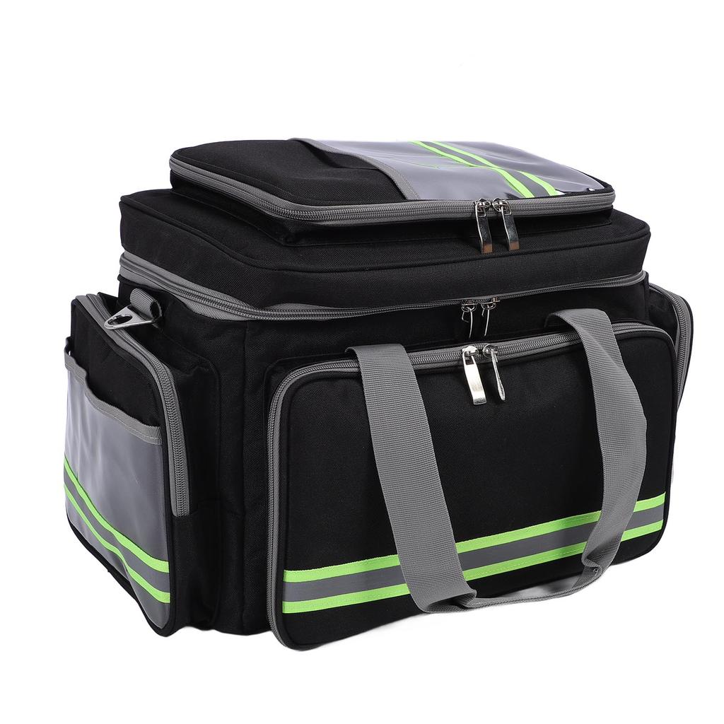 Emergency Tool Bag Rainproof Oxford Fabric Versatile Storage Bag with Multiple Pockets and Zippers