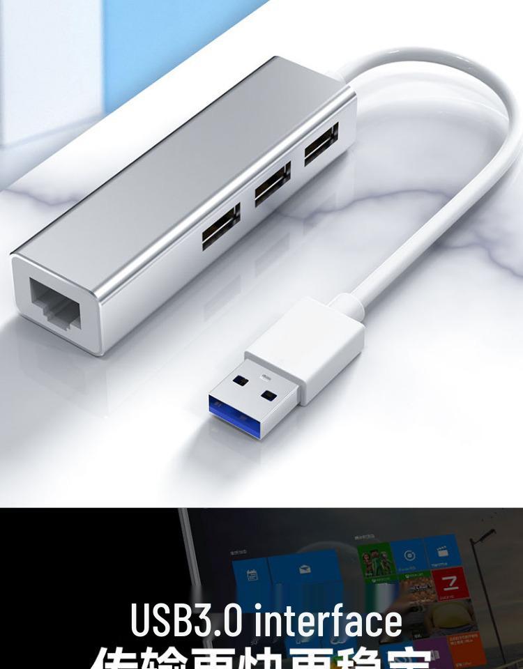 Type-C to Ethernet Adapter: USB to RJ45 Gigabit Network Card